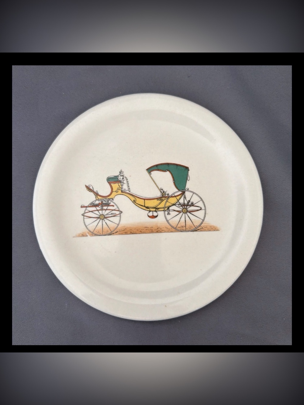Vintage Lady Wendye Stagecoach Break 6.5” Plate - Made in California